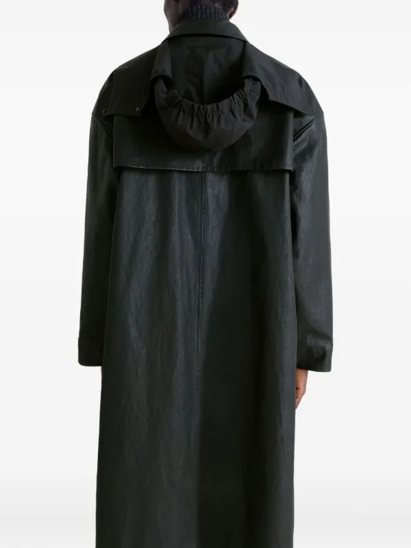 LEMAIRE Hooded Raincoat | Black | FARFETCH JO
