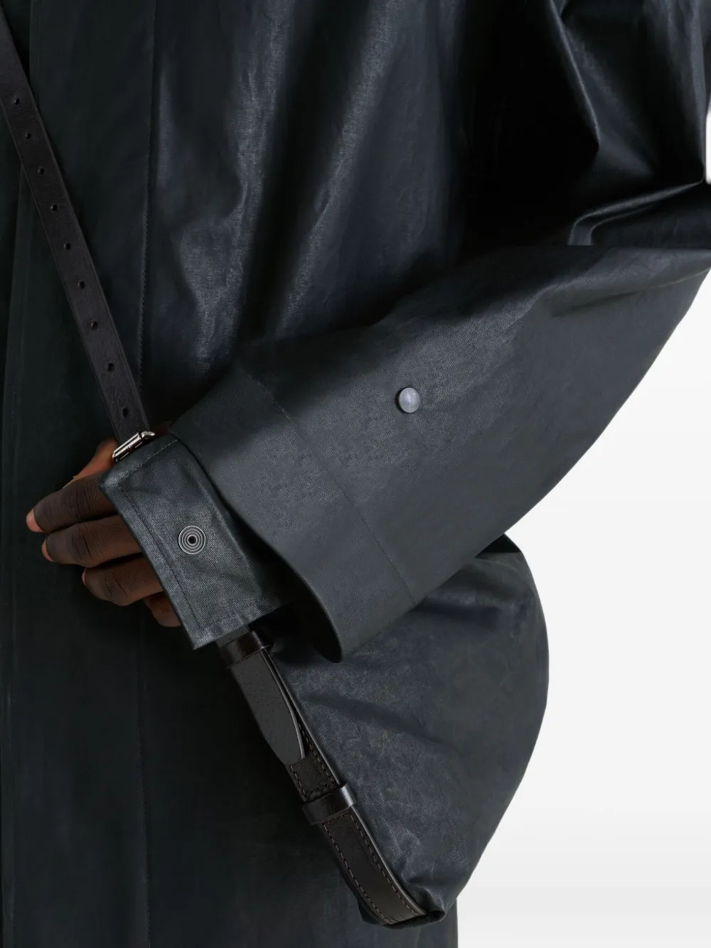 LEMAIRE Regenjas met capuchon Zwart