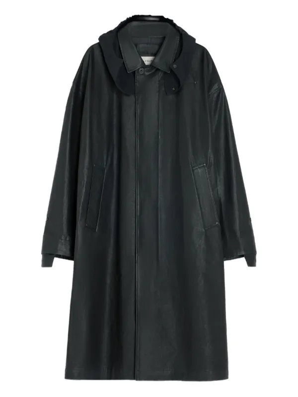 LEMAIRE フーデッド レインコート | ブラック | FARFETCH JP