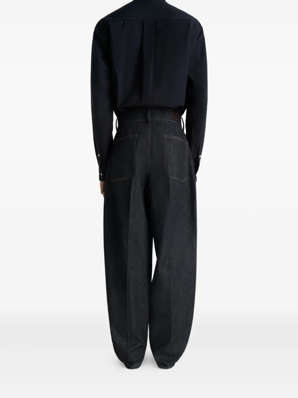 LEMAIRE Broek met opgestikte zakken Blauw
