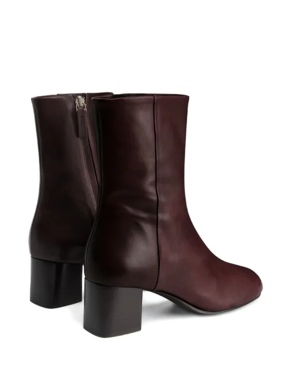 LEMARE ブーツ LEMAIRE 55mm Anatomic round-toe Boots | Brown | FARFETCH