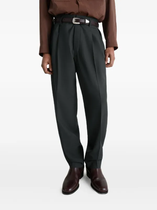 Lemaire BELTED PLEATED ベルト付きパンツ　グレー LEMAIRE BELTED PLEATED PANTS｜トゥモローランド 公式通販