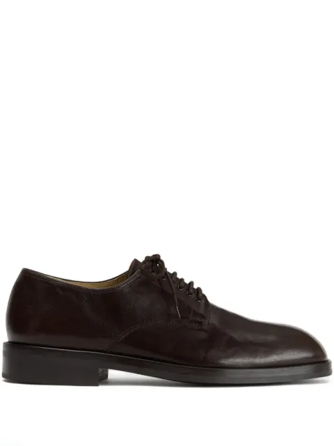 LEMAIRE elongated-toe lace-up derby shoes