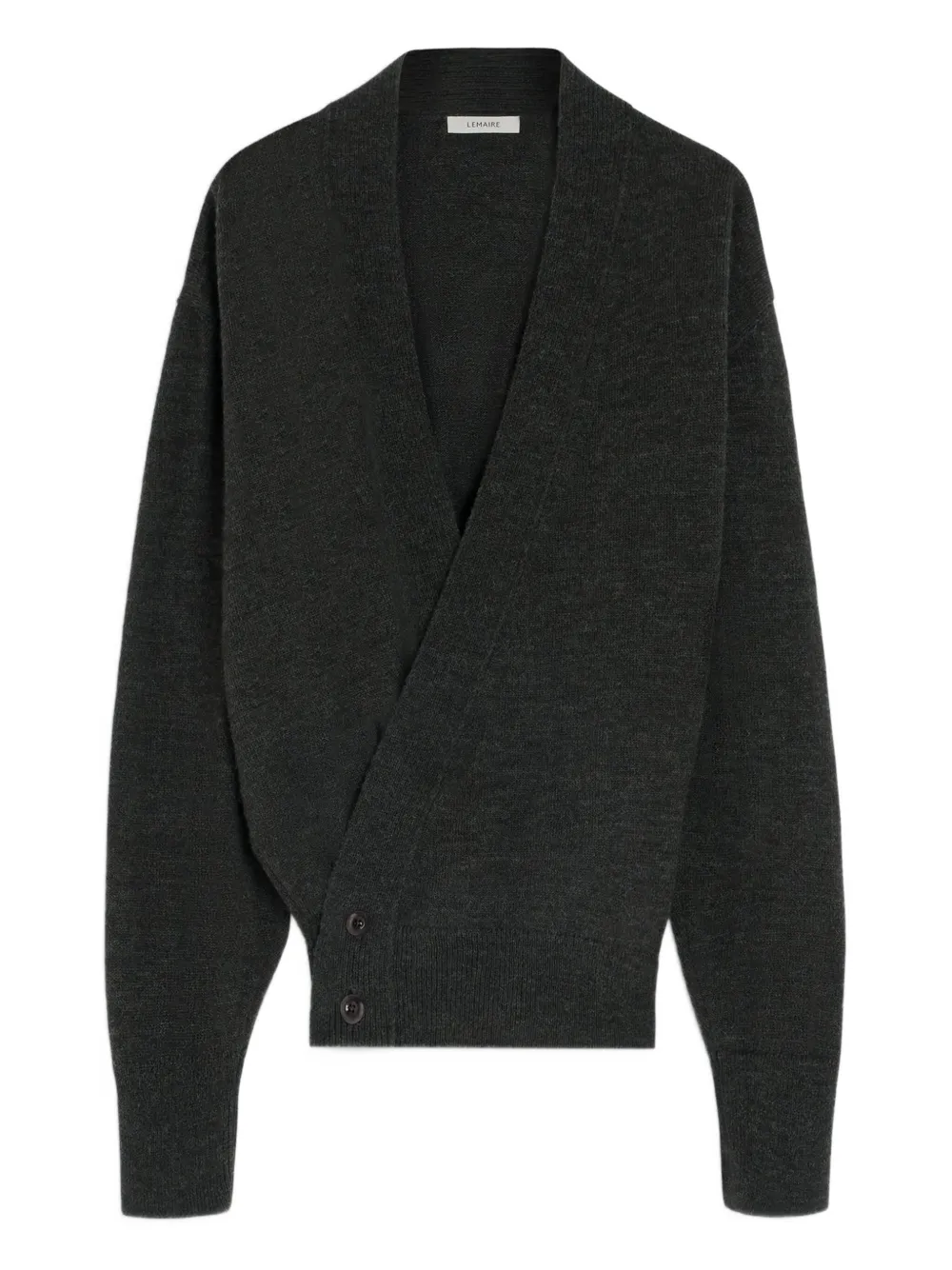LEMAIRE wrap double-breasted cardigan Zwart