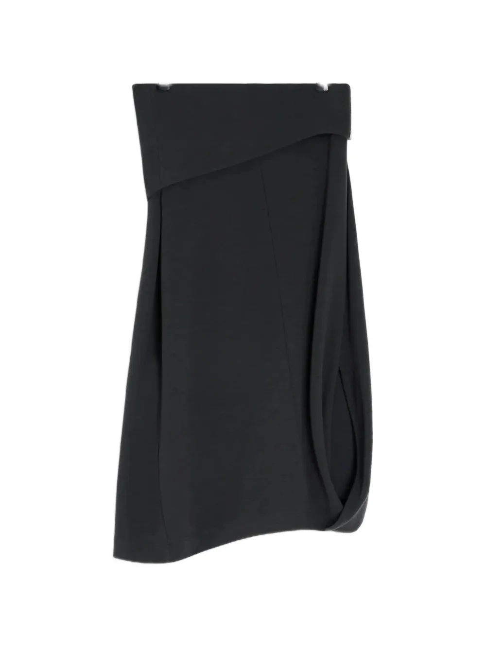 LEMAIRE twisted-hem skirt - Black