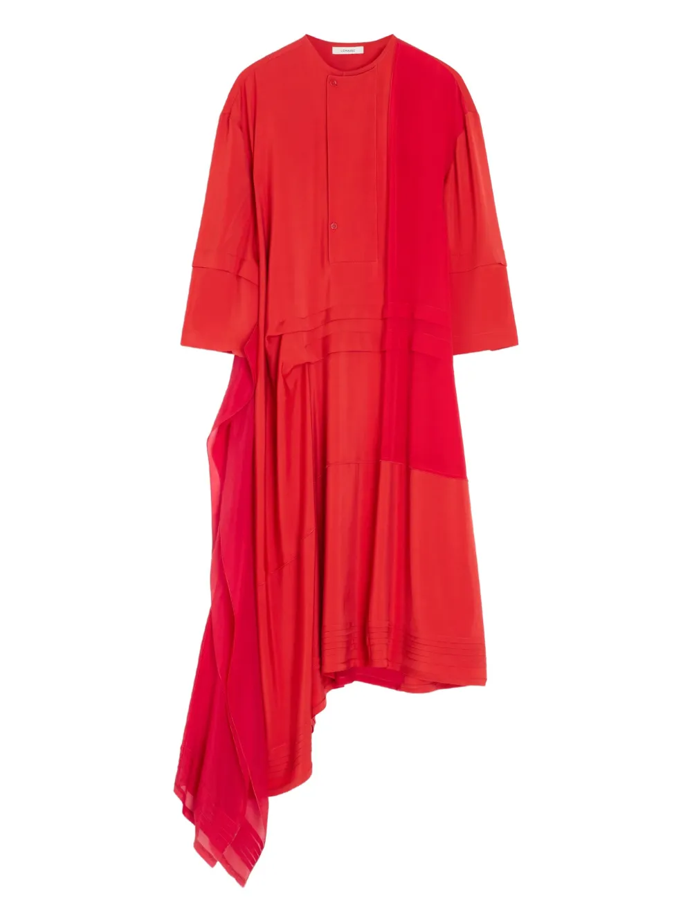 LEMAIRE vestido midi con dobladillo asimétrico | rojo | Image 1
