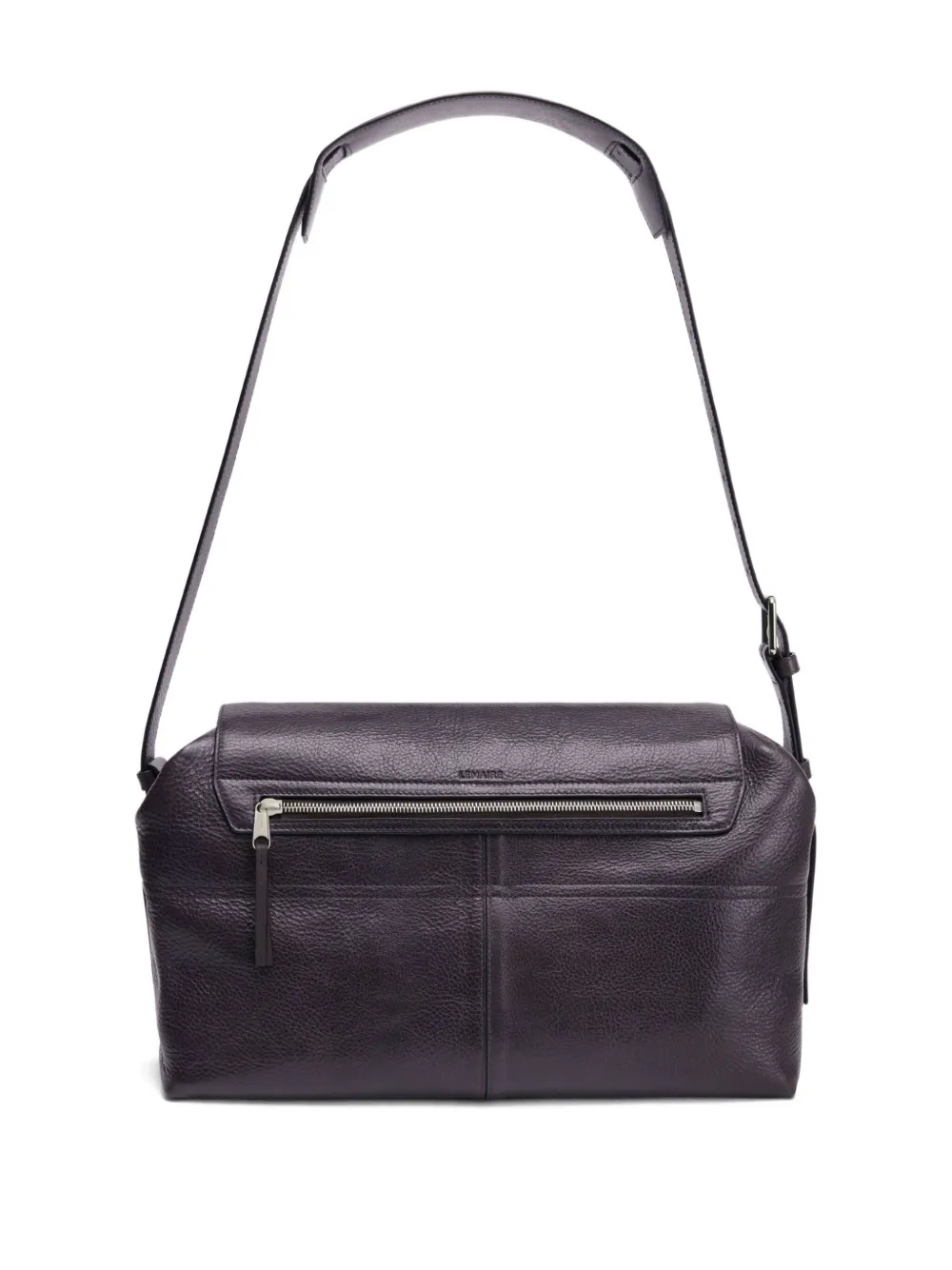 LEMAIRE Week-End Gear leather shoulder bag Beige