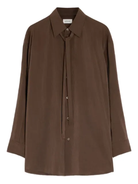 LEMAIRE tied-neck shirt