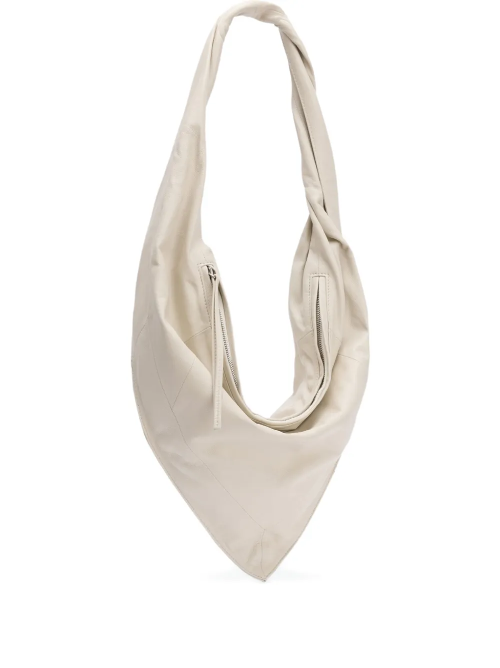 LEMAIRE Scarf leren schoudertas met gedraaid bandje Beige