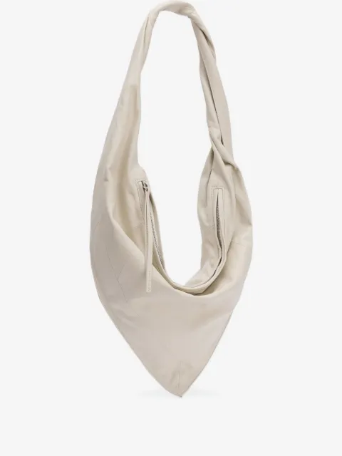 LEMAIRE Bolsa Scarf pequena de couro com alça torcida