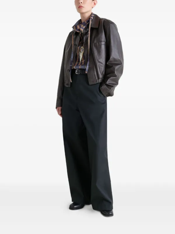 LEMAIRE レザージャケット | ブラウン | FARFETCH JP