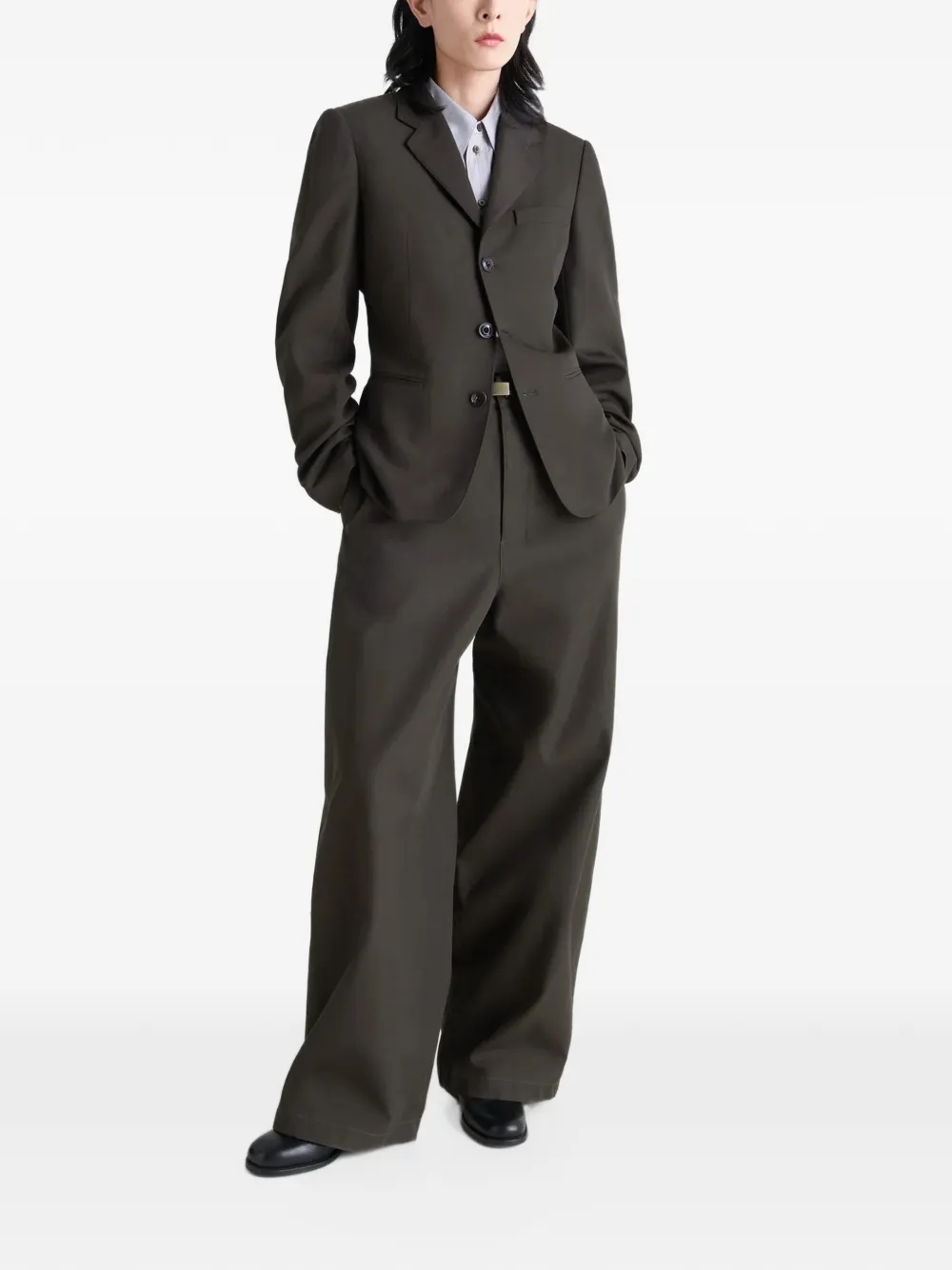 LEMAIRE single-breasted tailored blazer - Black