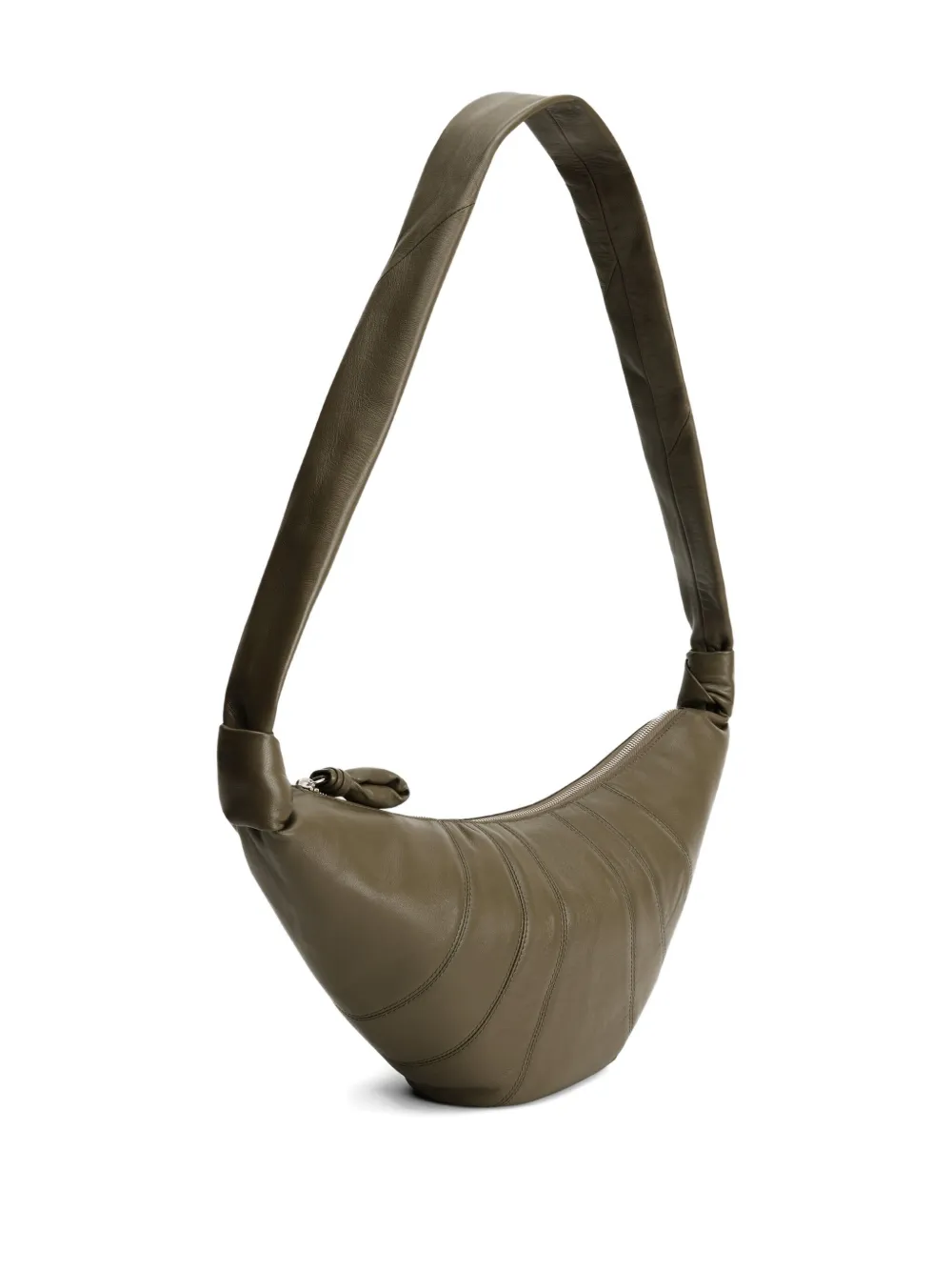 LEMAIRE medium Croissant panelled shoulder bag Groen