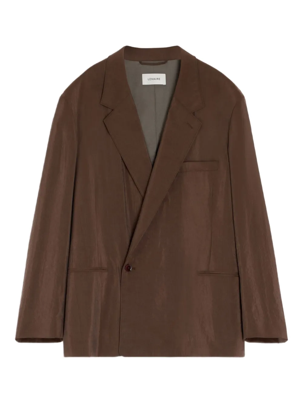 LEMAIRE double-breasted blazer | Brown | Image 1