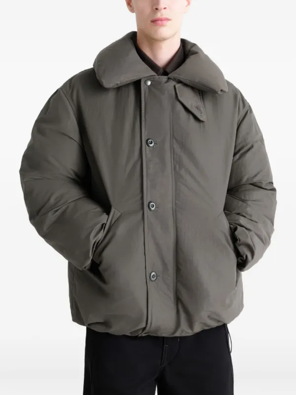 LEMAIRE bubble-collar Puffer Jacket | Grey | FARFETCH