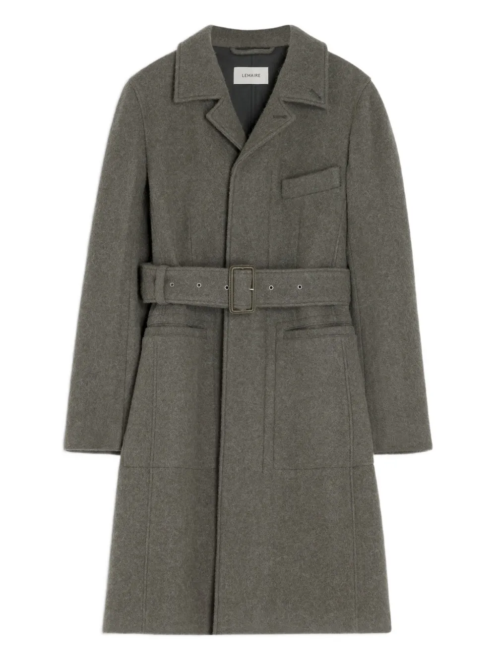 belted tailored coat