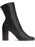 LEMAIRE 80mm Anatomic zip-detail block-heel boots - Brown