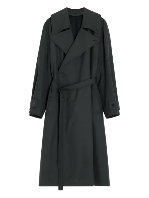 LEMAIRE double-breasted belted trench coat