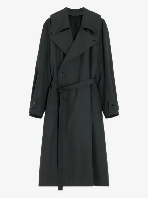 LEMAIRE double-breasted belted trench coat