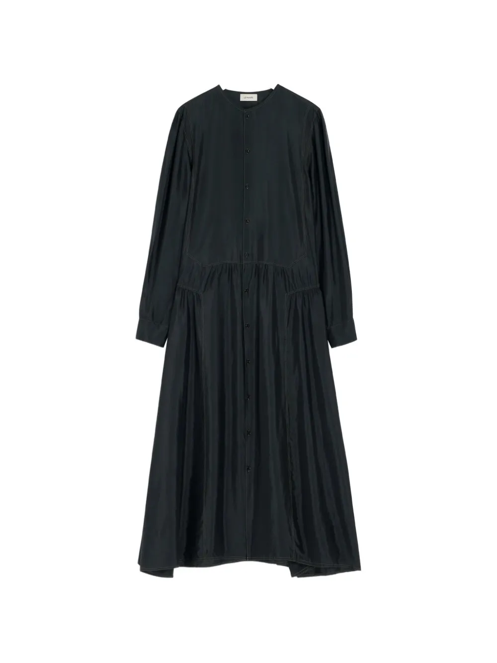LEMAIRE gathered buttoned dress - Black