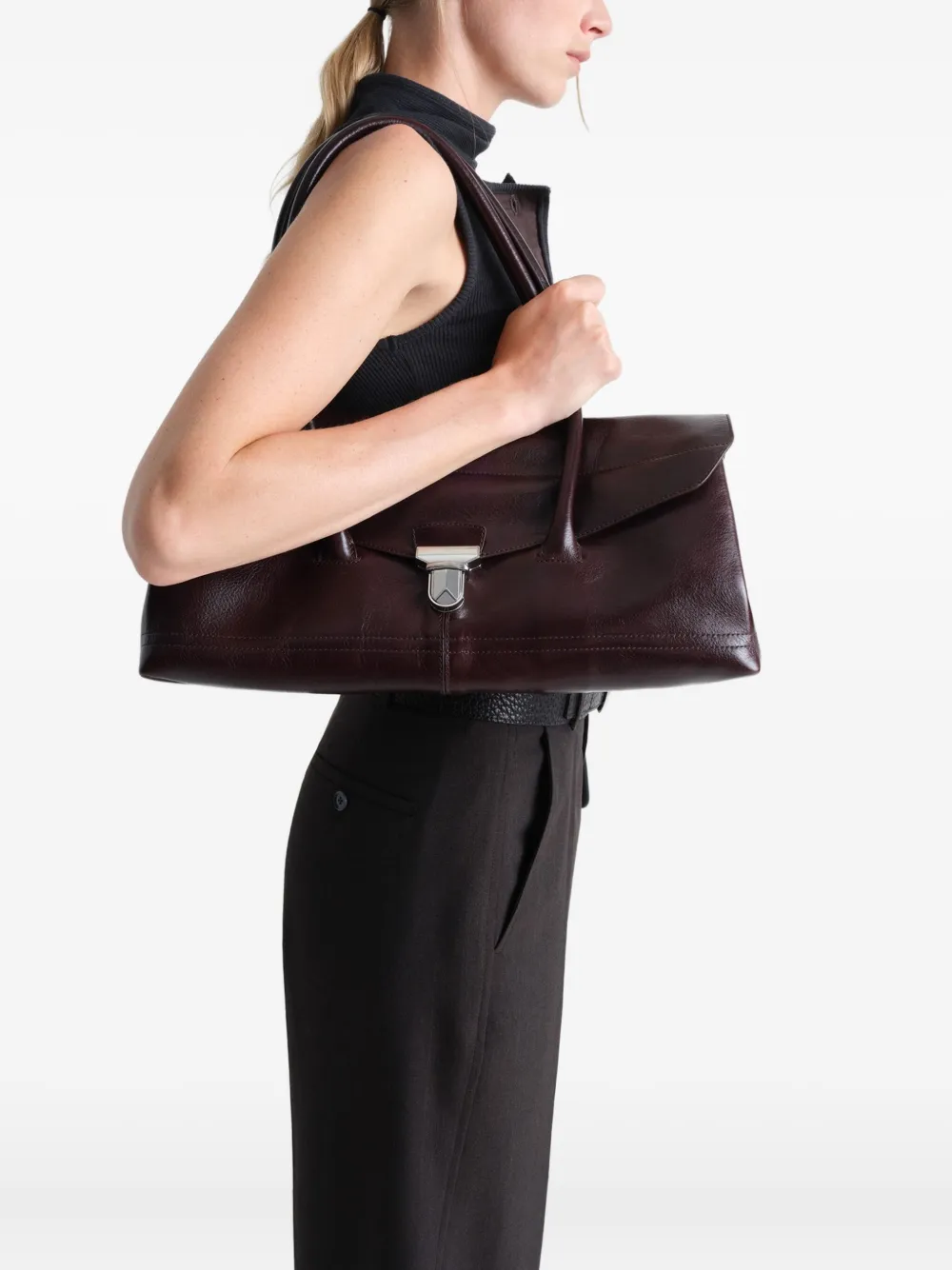 LEMAIRE Gear schoudertas Bruin