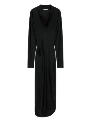 オールインワン・サロペット Lemaire Midi Chemisier Dress In Black Wool Lemaire Lemaire Midi Chemisier Dress In Black Wool | ShopSimon