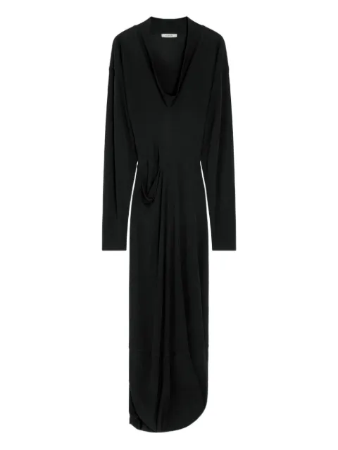 LEMAIRE draped V-neck dress