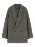 LEMAIRE felt double-breasted coat - Grey