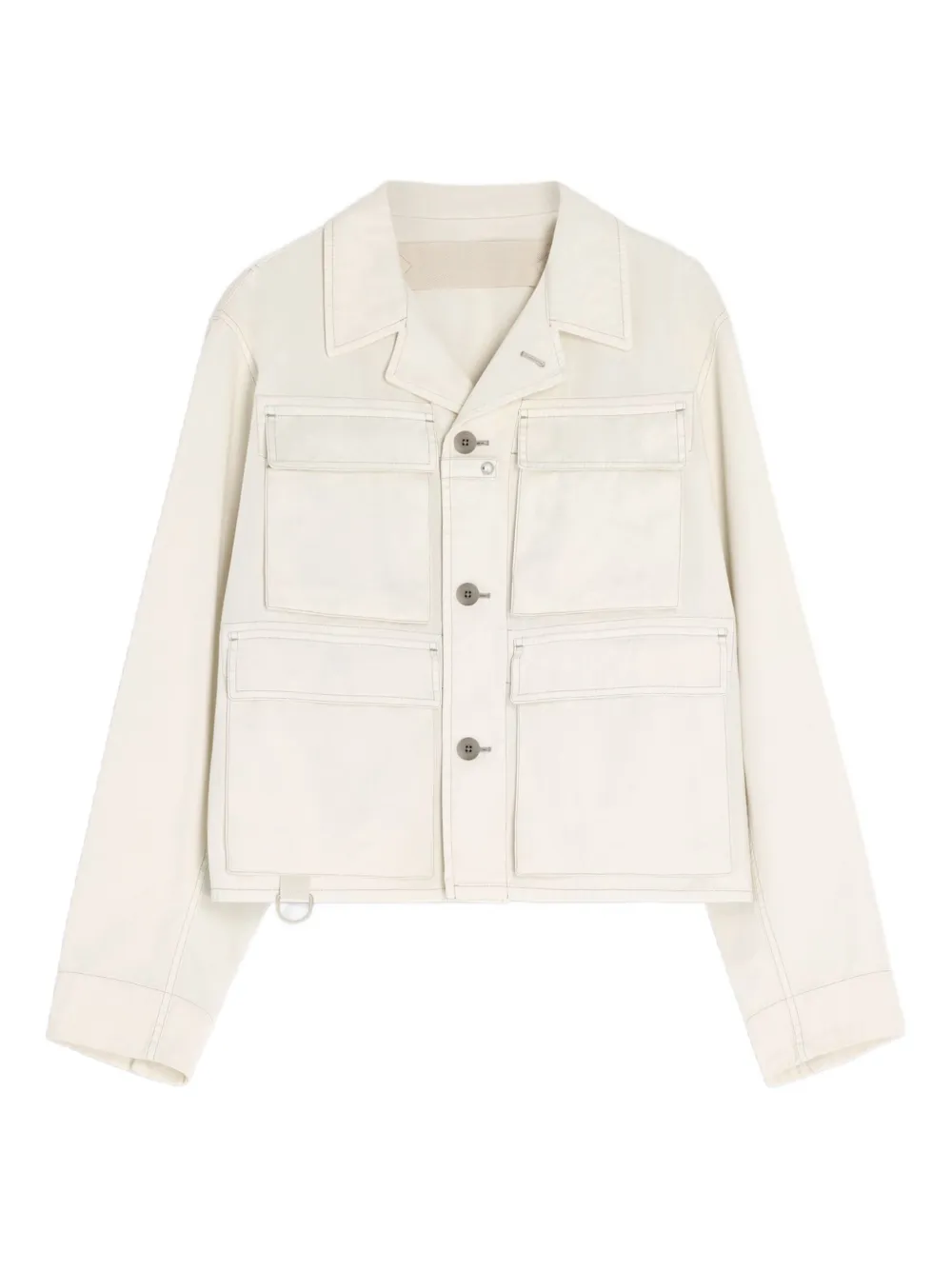 LEMAIRE gusseted-pocket utility military jacket | White | Image 1