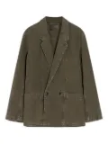 LEMAIRE double-breasted patch-pocket blazer - Green