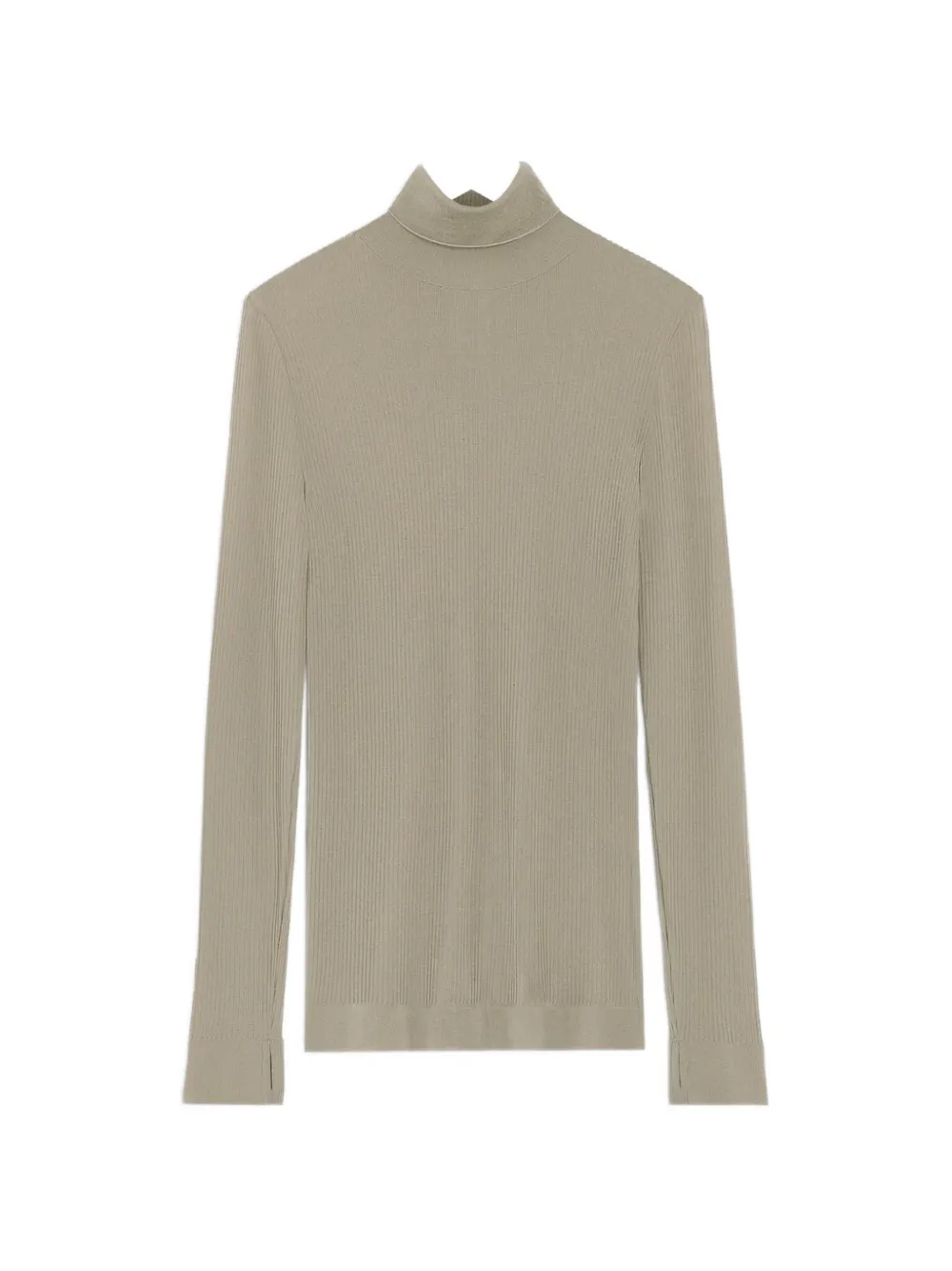 LEMAIRE Naadloze top met col Groen