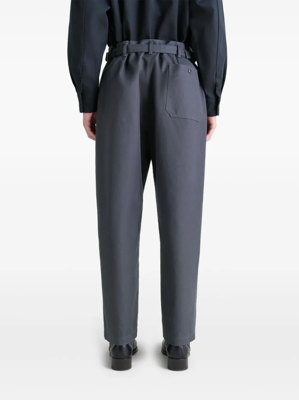Lemaire Adjustable-waist Trousers In Black