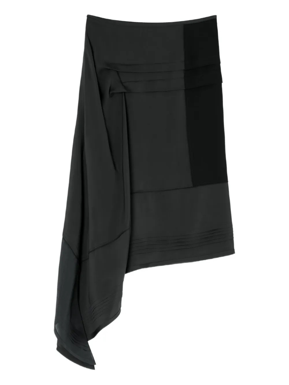 LEMAIRE pleated asymmetric skirt | Grey | Image 1