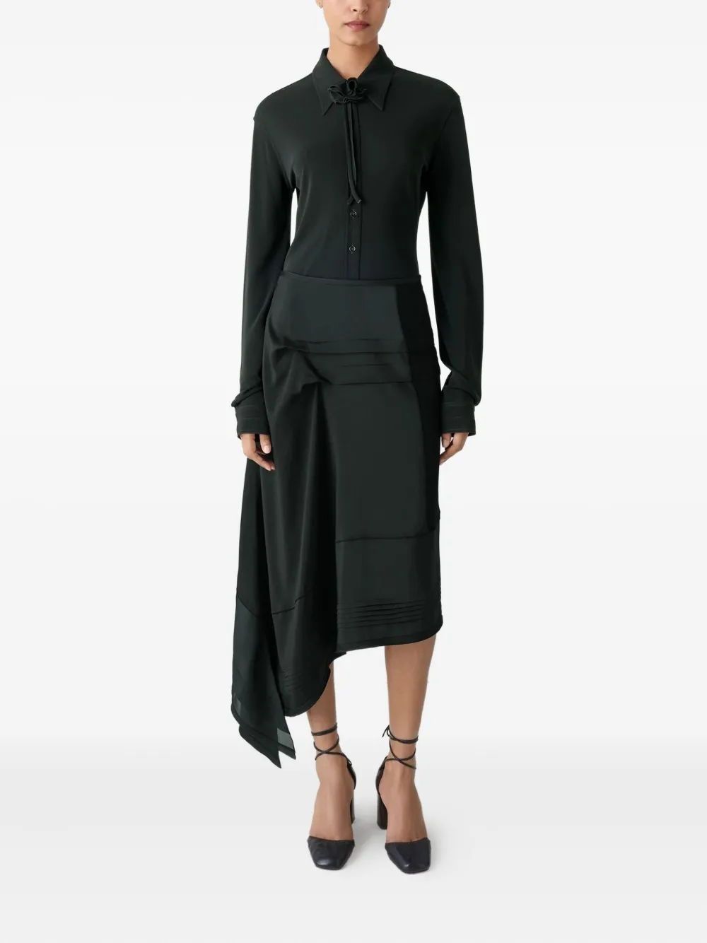LEMAIRE pleated asymmetric skirt | Asymmetric & Draped Skirts | Image 2