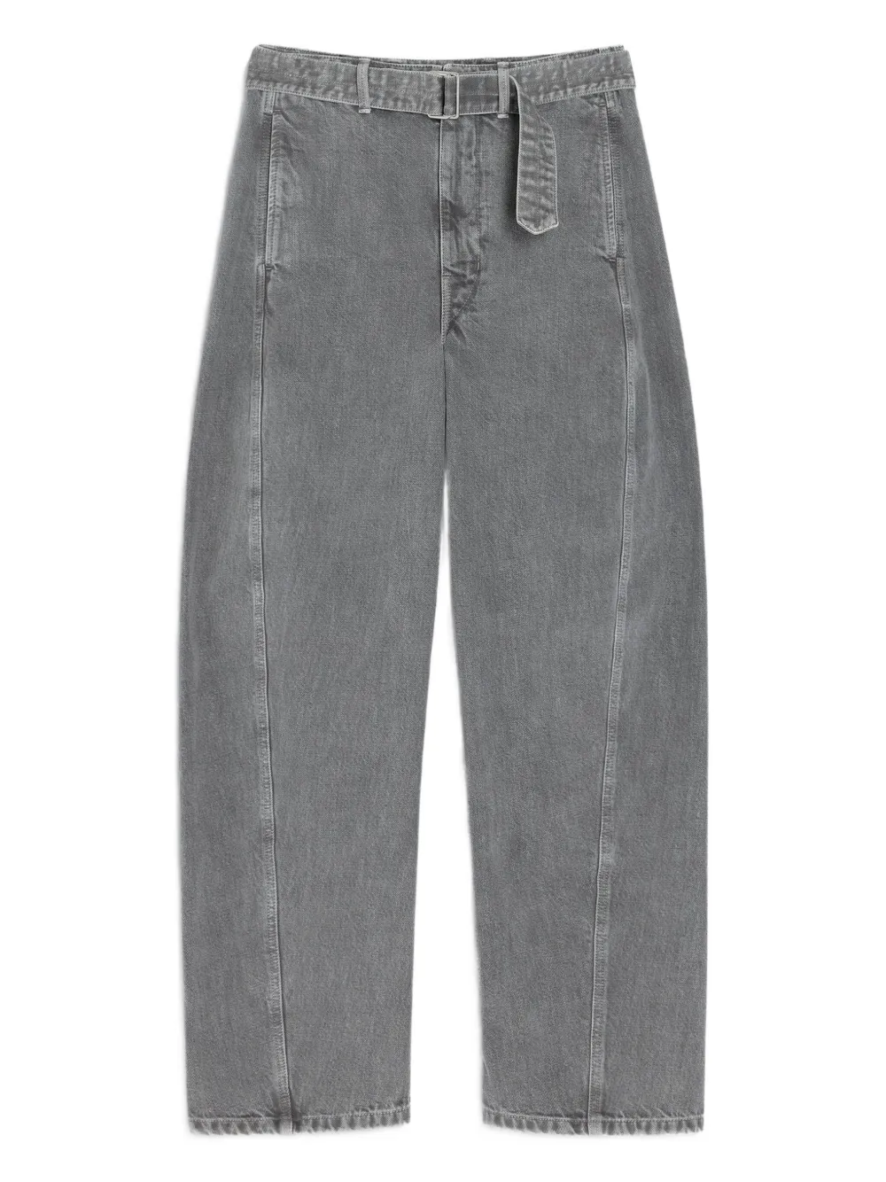 buckle-closure panelled trousers