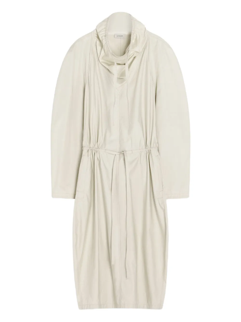 LEMAIRE Vareuse long-sleeve drawstring dress | Neutrals | Image 1
