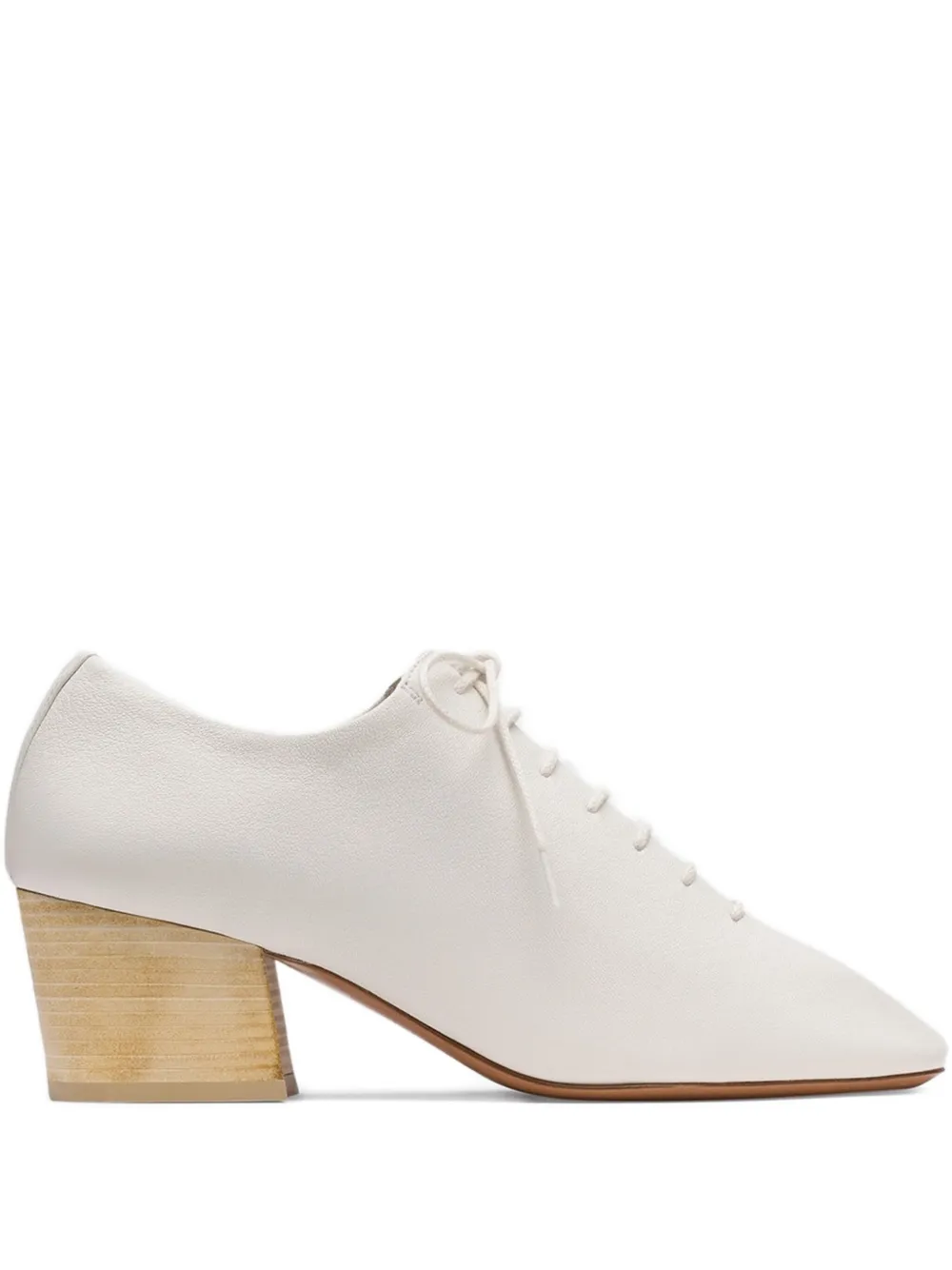 LEMAIRE 55 mm Souris pumps met verlengde neus Wit