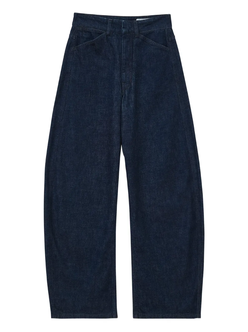 LEMAIRE High waist curved jeans Blauw