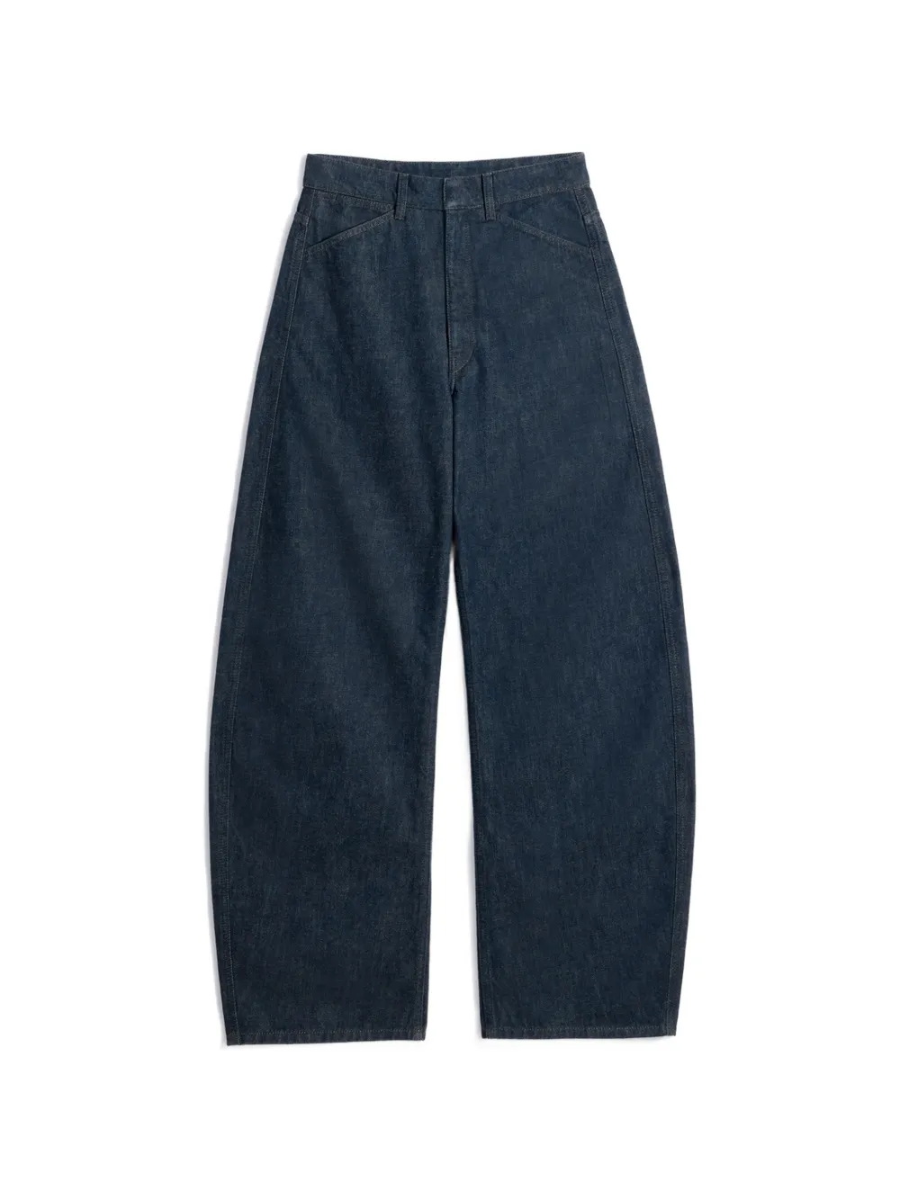 LEMAIRE High waist curved jeans Blauw