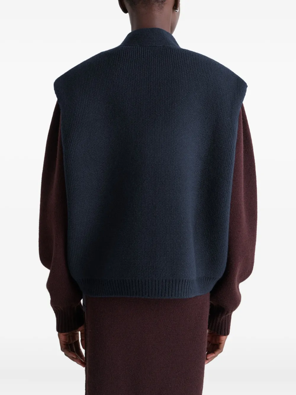 LEMAIRE Vest met opgestikte zakken Blauw