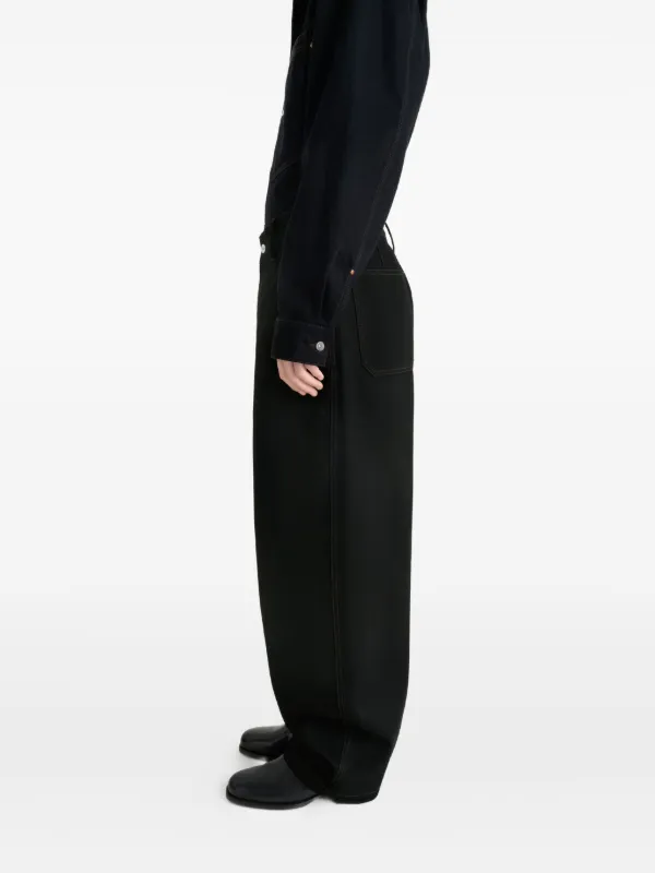 【美品】　LEMAIRE スラックス LEMAIRE Maxi ワークパンツ | ブラック | FARFETCH JP