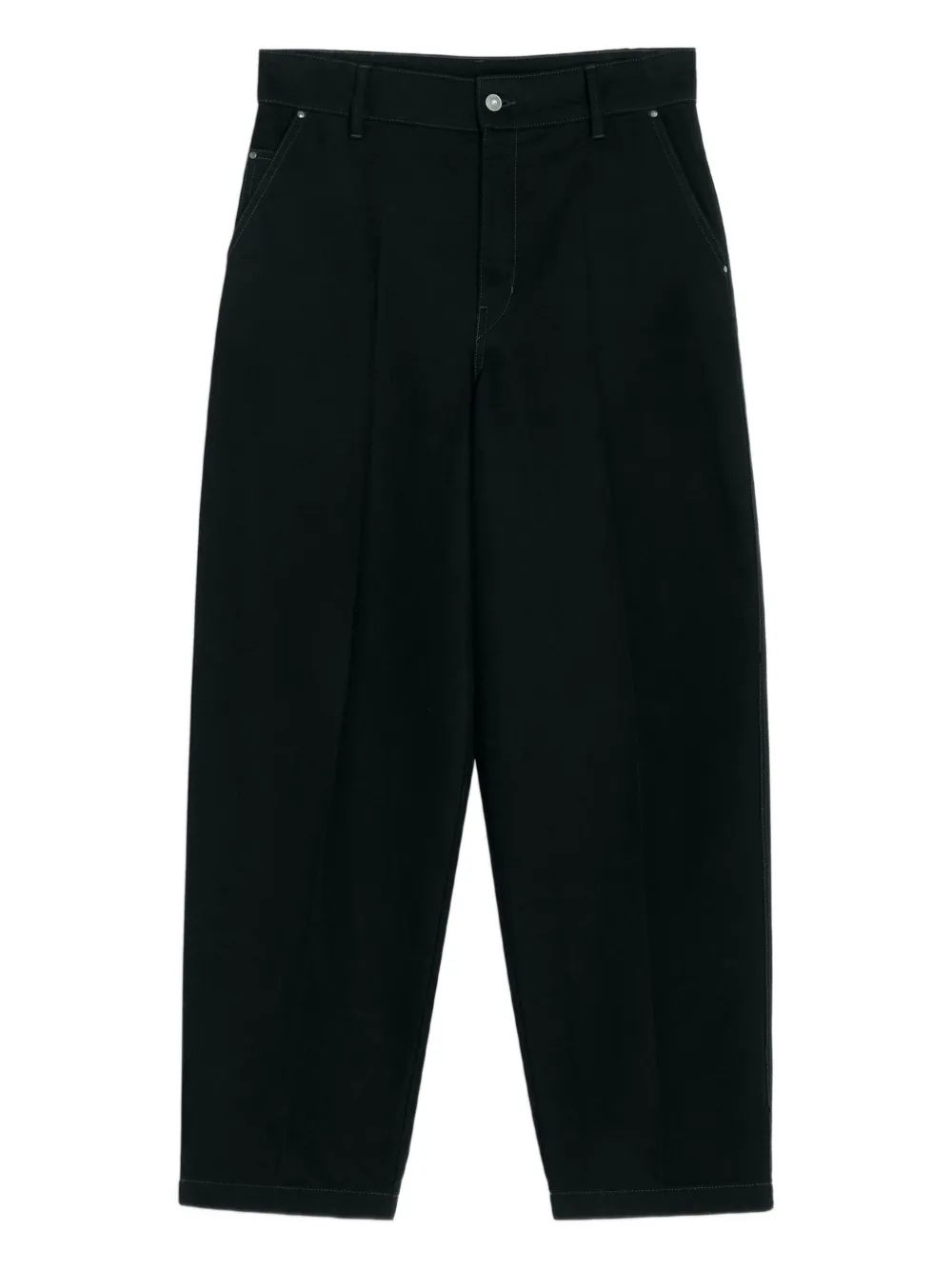 LEMAIRE Maxi workwear broek Zwart