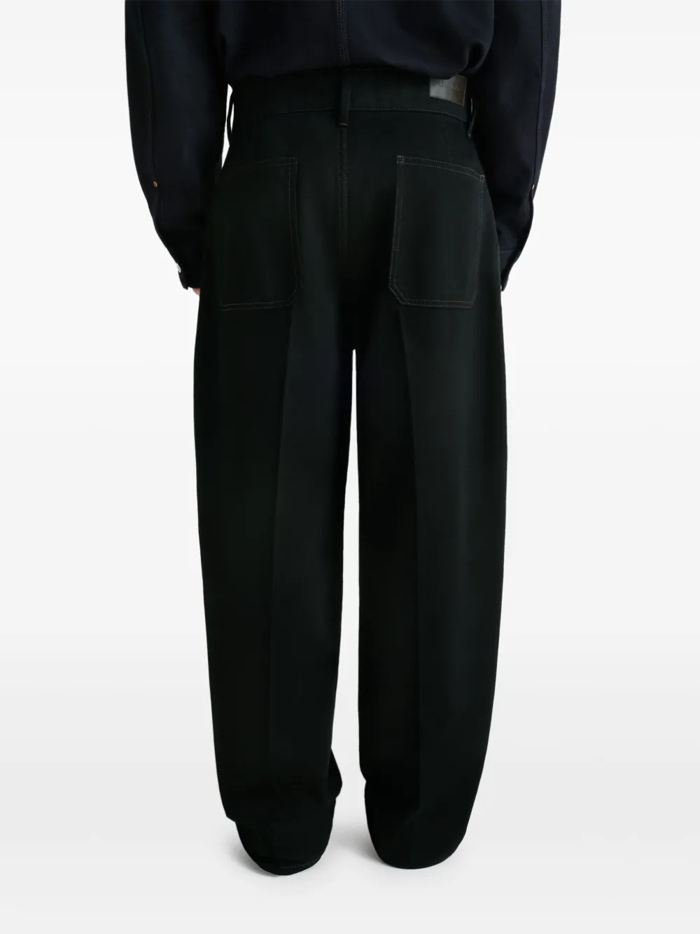 LEMAIRE Maxi workwear broek Zwart