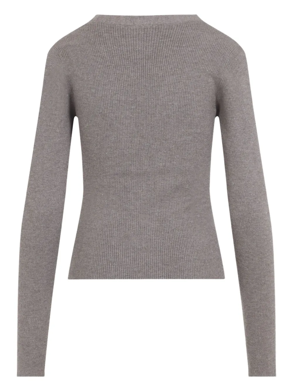 Brunello Cucinelli Ribgebreid vest Grijs