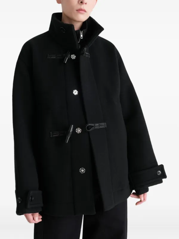 LEMAIRE ダッフルコート LEMAIRE ベルテッド ダッフルコート | ブラック | FARFETCH JP