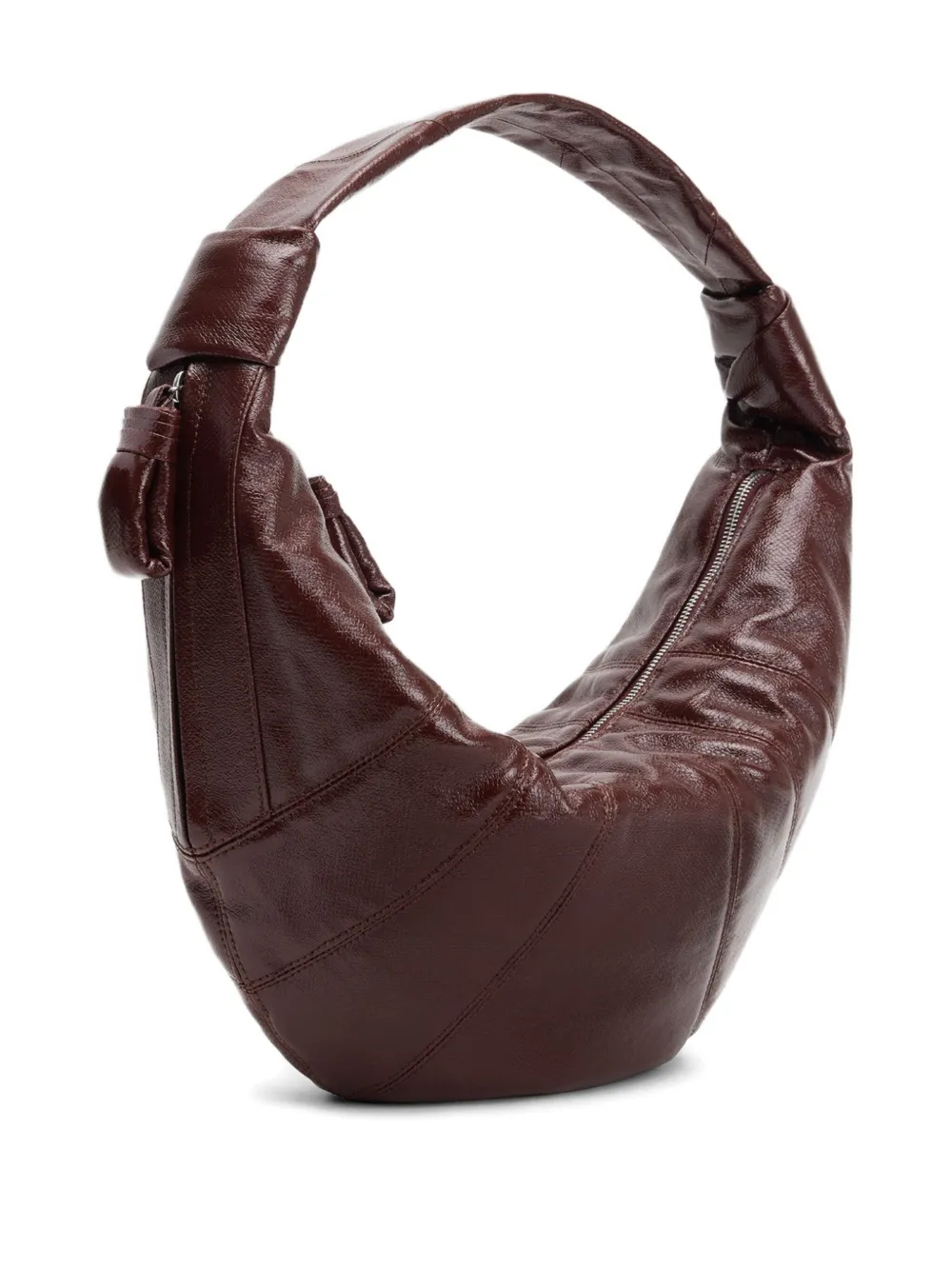 Lemaire Fortune Croissant Shoulder Bag In Burgundy