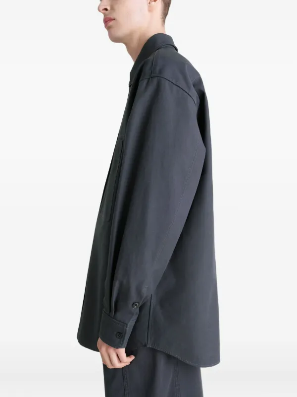 LEMAIRE パッチポケット オーバーシャツ | ブルー | FARFETCH JP
