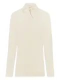 LEMAIRE tied-neck T-shirt - White