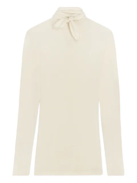 LEMAIRE tied-neck T-shirt