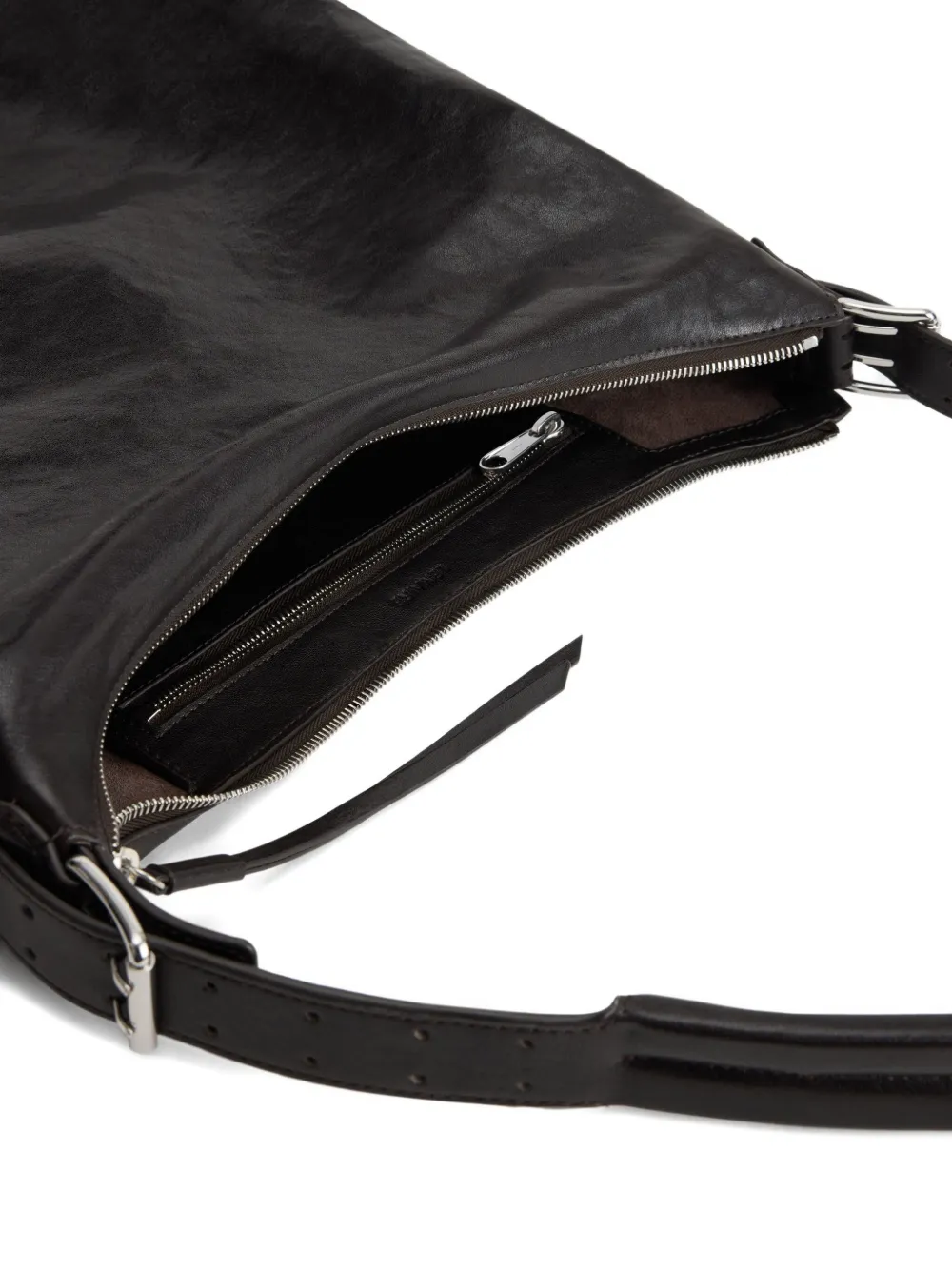 LEMAIRE belted shoulder bag Zwart